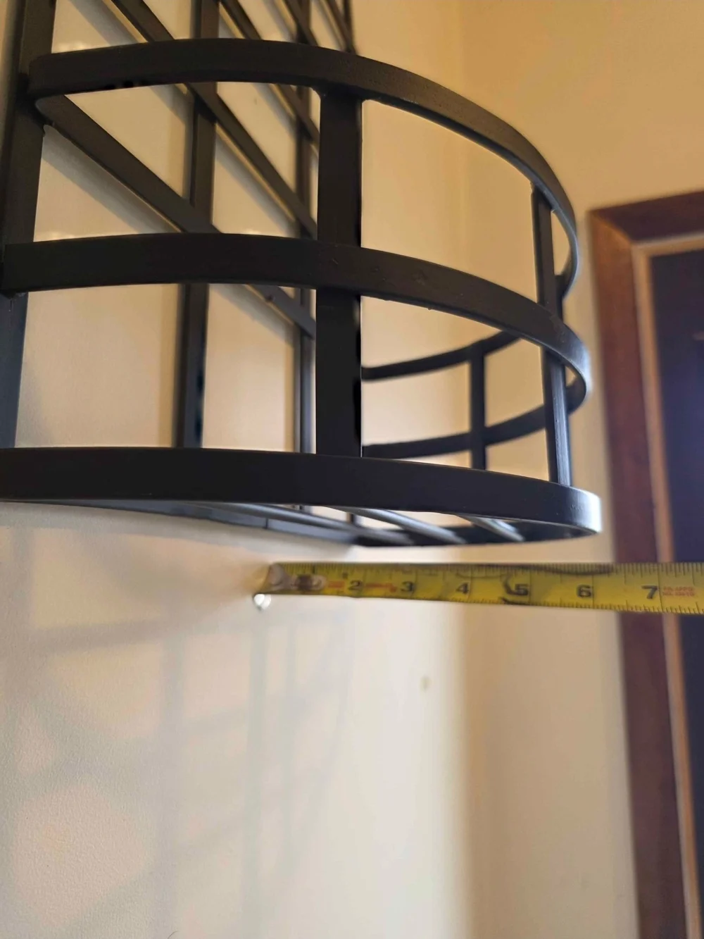 Black Metal Wall Planter/Shelf